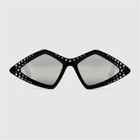 gucci diamond frame glasses